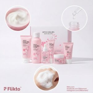 LAIKOU Japan Sakura Skincare Set 6Pcs