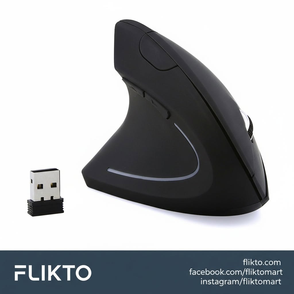 Ergonomic Vertical Wireless Mouse